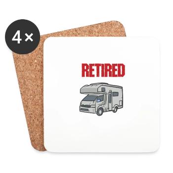 Retired Under New Management You'll Find Me In My - Untersetzer (4er-Set) - Weiß - Vorne