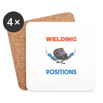 Welding Saved Me - Untersetzer (4er-Set) - Weiß - Vorne