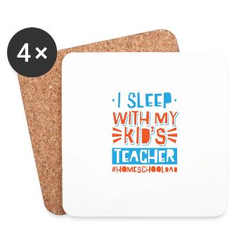 My Kid's Teacher - Untersetzer (4er-Set) - Weiß - Vorne