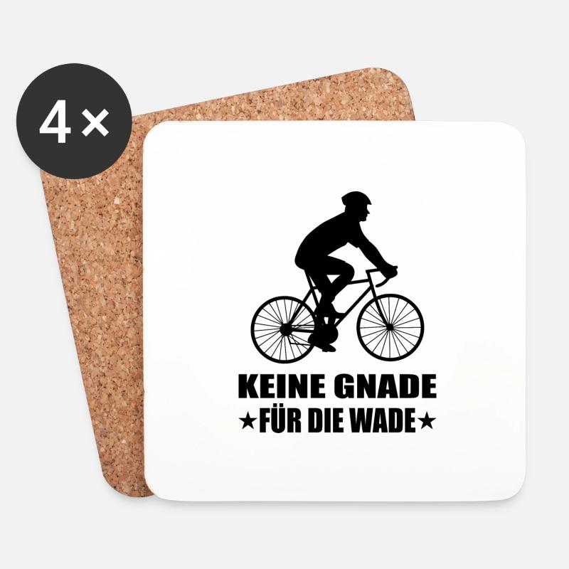 Fahrrad - Untersetzer (4er-Set) - Weiß
