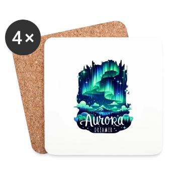 Aurora Dreamer - Coasters (set of 4) - white - Front