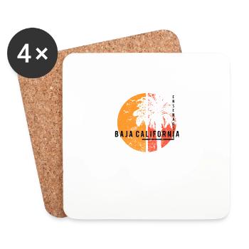 Artistic Ensenada Baja California Mexico Cool - Coasters (set of 4) - white - Front