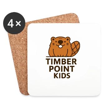 Timber Point Kids Bieber - Coasters (set of 4) - white - Front