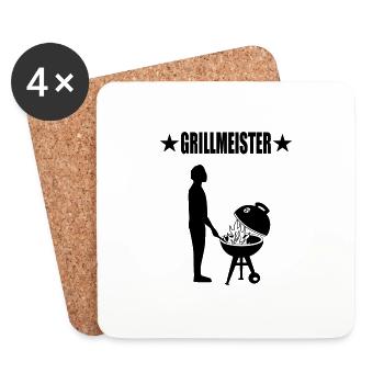 BBQ - Untersetzer (4er-Set) - Weiß - Vorne