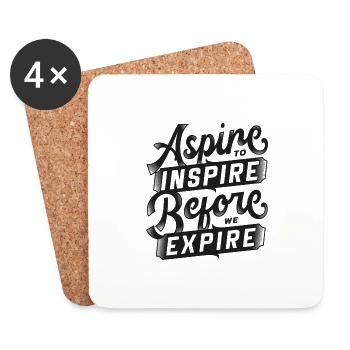 #FancyDesigns #aspire inspiration - Coasters (set of 4) - white - Front