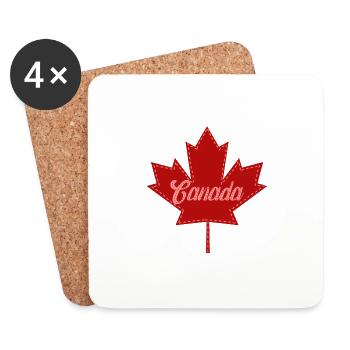 Canada - Coasters (set of 4) - white - Front