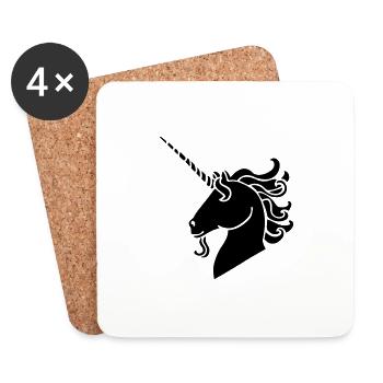 Unicorn - Coasters (set of 4) - white - Front
