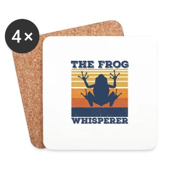Frosch - Untersetzer (4er-Set) - Weiß - Vorne