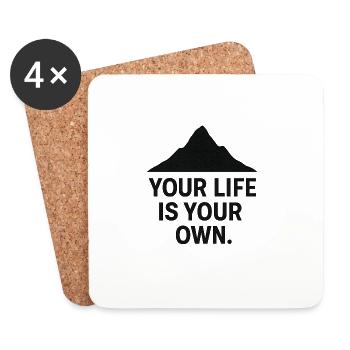 Your life - Coasters (set of 4) - white - Front