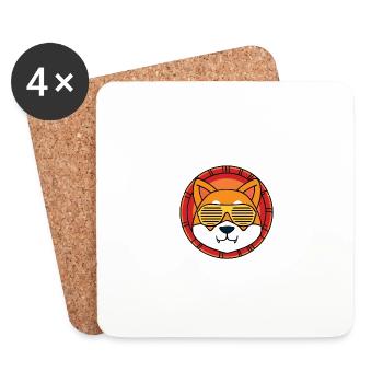 Shiba Inu My Retirement Plan - Untersetzer (4er-Set) - Weiß - Vorne