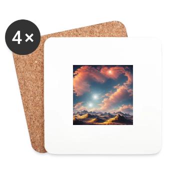 A surreal sky - Untersetzer (4er-Set) - Weiß - Vorne