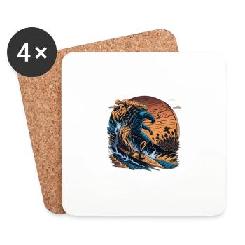 Palm Beach Surferboy - Dessous de verre (lot de 4) - blanc - Devant