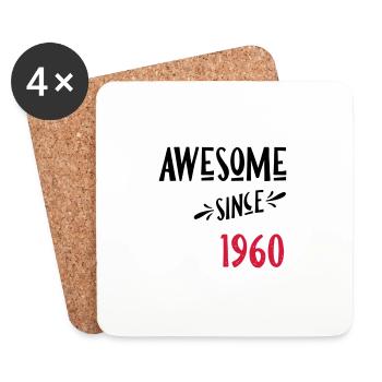 since1960 - Coasters (set of 4) - white - Front