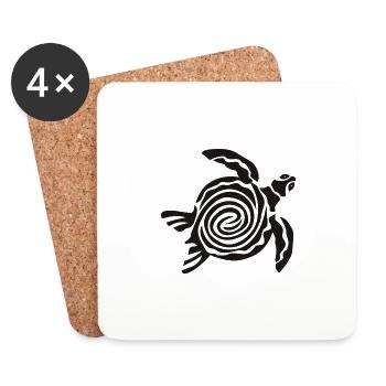 Turtle - Coasters (set of 4) - white - Front