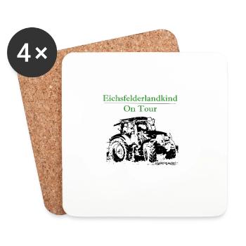 neuer_traktor_landtechnik - Dessous de verre (lot de 4) - blanc - Devant