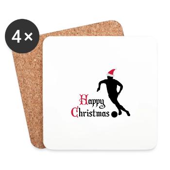 Jour de Noël - Dessous de verre (lot de 4) - blanc - Devant