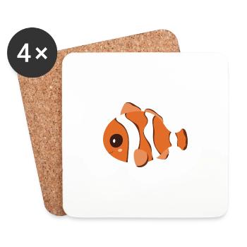 Clown fish - Coasters (set of 4) - white - Front
