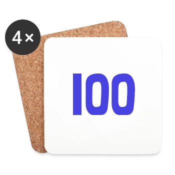HAPPY BIRTHDAY. HAPPY BIRTHDAY. ANNIVERSARY. - Coasters (set of 4) - white - Front