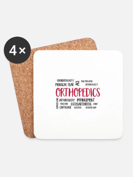 orthopedics - Untersetzer (4er-Set) - Weiß