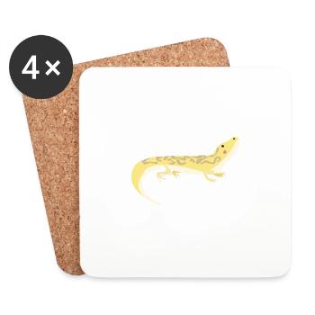 gecko - Untersetzer (4er-Set) - Weiß - Vorne