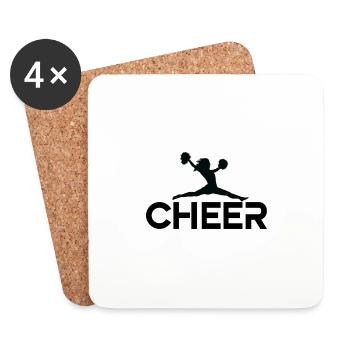 cheerleading Design 3 01 - Untersetzer (4er-Set) - Weiß - Vorne