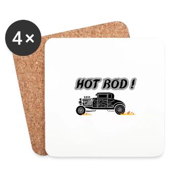 HOT ROD - Untersetzer (4er-Set) - Weiß - Vorne