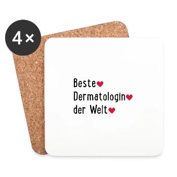 bestedermaderwelt - Untersetzer (4er-Set) - Weiß - Vorne