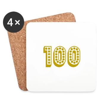 ANNIVERSARY. HAPPY BIRTHDAY. HAPPY BIRTHDAY - Coasters (set of 4) - white - Front
