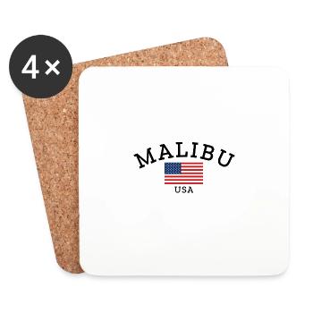 Malibu - Dessous de verre (lot de 4) - blanc - Devant