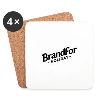 Brand For Holiday Urlaubsmode - Untersetzer (4er-Set) - Weiß - Vorne