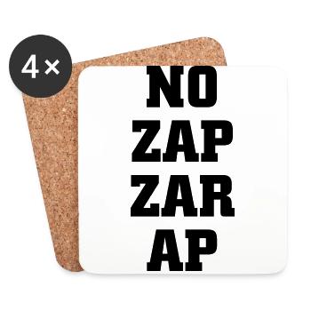 No zapzarap - Coasters (set of 4) - white - Front