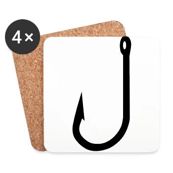 hook - Coasters (set of 4) - white - Front