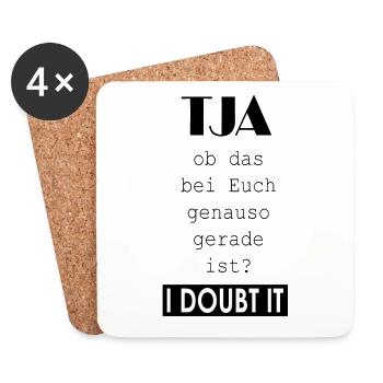 I doubt it - Coasters (set of 4) - white - Front