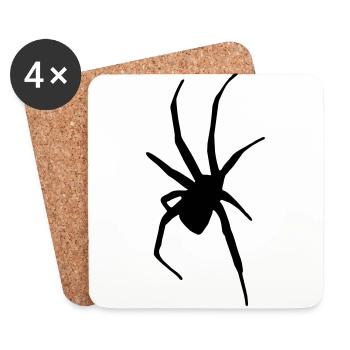Spider - Coasters (set of 4) - white - Front