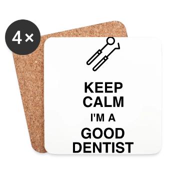 Dentist Zahnarzt Dentiste Zahnärztin Medecine - Coasters (set of 4) - white - Front