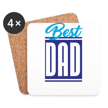 Best Dad - Coasters (set of 4) - white - Front