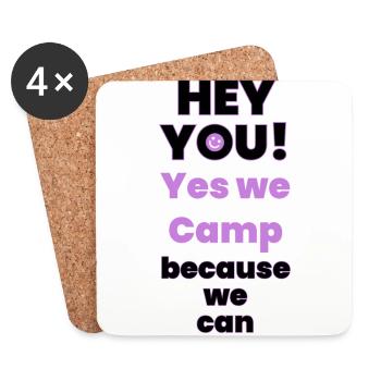 Camp - Untersetzer (4er-Set) - Weiß - Vorne