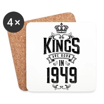 kings are born 1949 - Coasters (set of 4) - white - Front