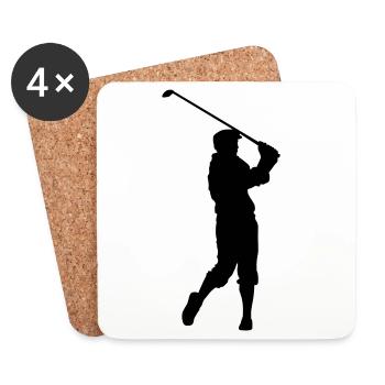 golf - Coasters (set of 4) - white - Front