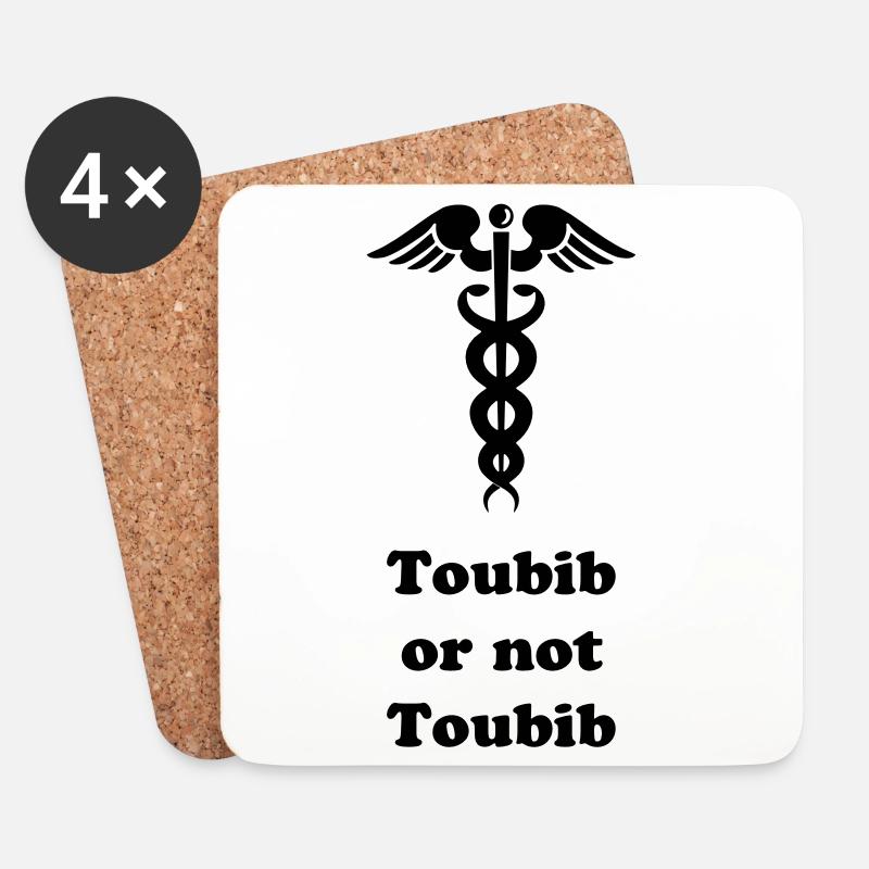 Doktor Arzt oder nicht? - Untersetzer (4er-Set) - Weiß