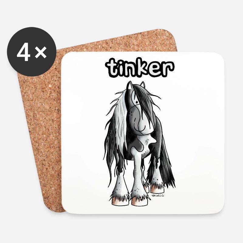 Witziger Irish Tinker - Untersetzer (4er-Set) - Weiß