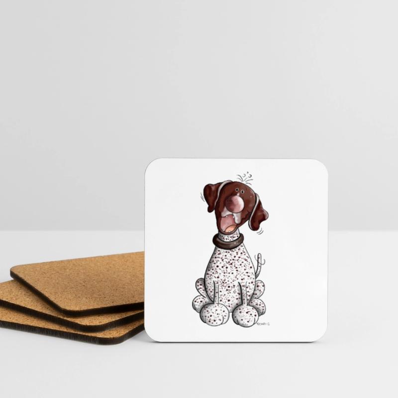 Funny German Shorthaired Pointer Coasters (set of 4)