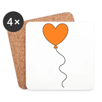 Muttertags Geschenk Mutter Muttertag Geschenkidee  - Untersetzer (4er-Set) - Weiß - Vorne