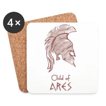 Child of Ares – Percy Jackson inspired design - Coasters (set of 4) - white - Front