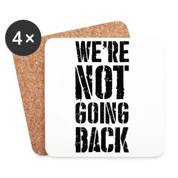 nous n'y retournerons pas - Dessous de verre (lot de 4) - blanc - Devant
