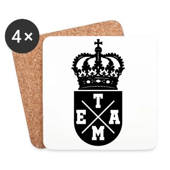 wappen_team - Dessous de verre (lot de 4) - blanc - Devant