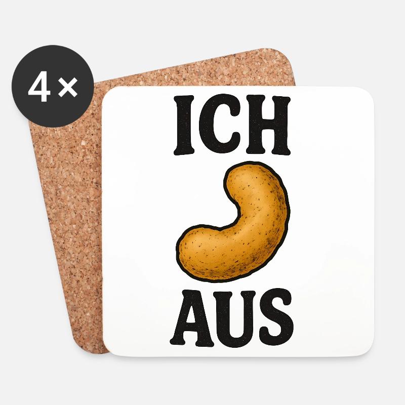 Ich Flip aus - Untersetzer (4er-Set) - Weiß
