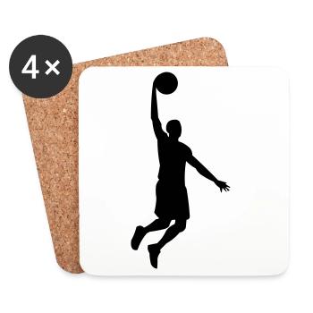 Basketballer - Coasters (set of 4) - white - Front