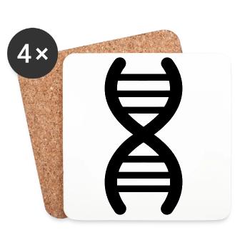 Genetik - Untersetzer (4er-Set) - Weiß - Vorne