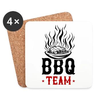 Grill Bbq Team - Coasters (set of 4) - white - Front